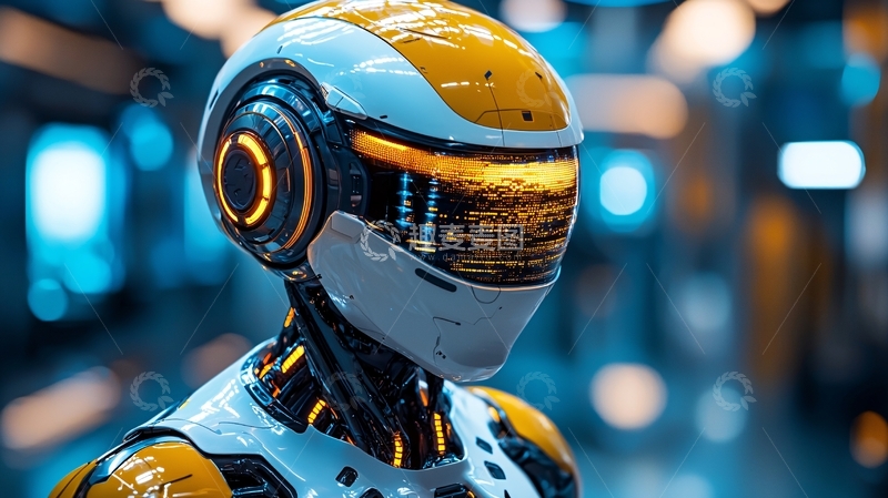 高清大图下载【趣麦麦图】未来科技感机器人