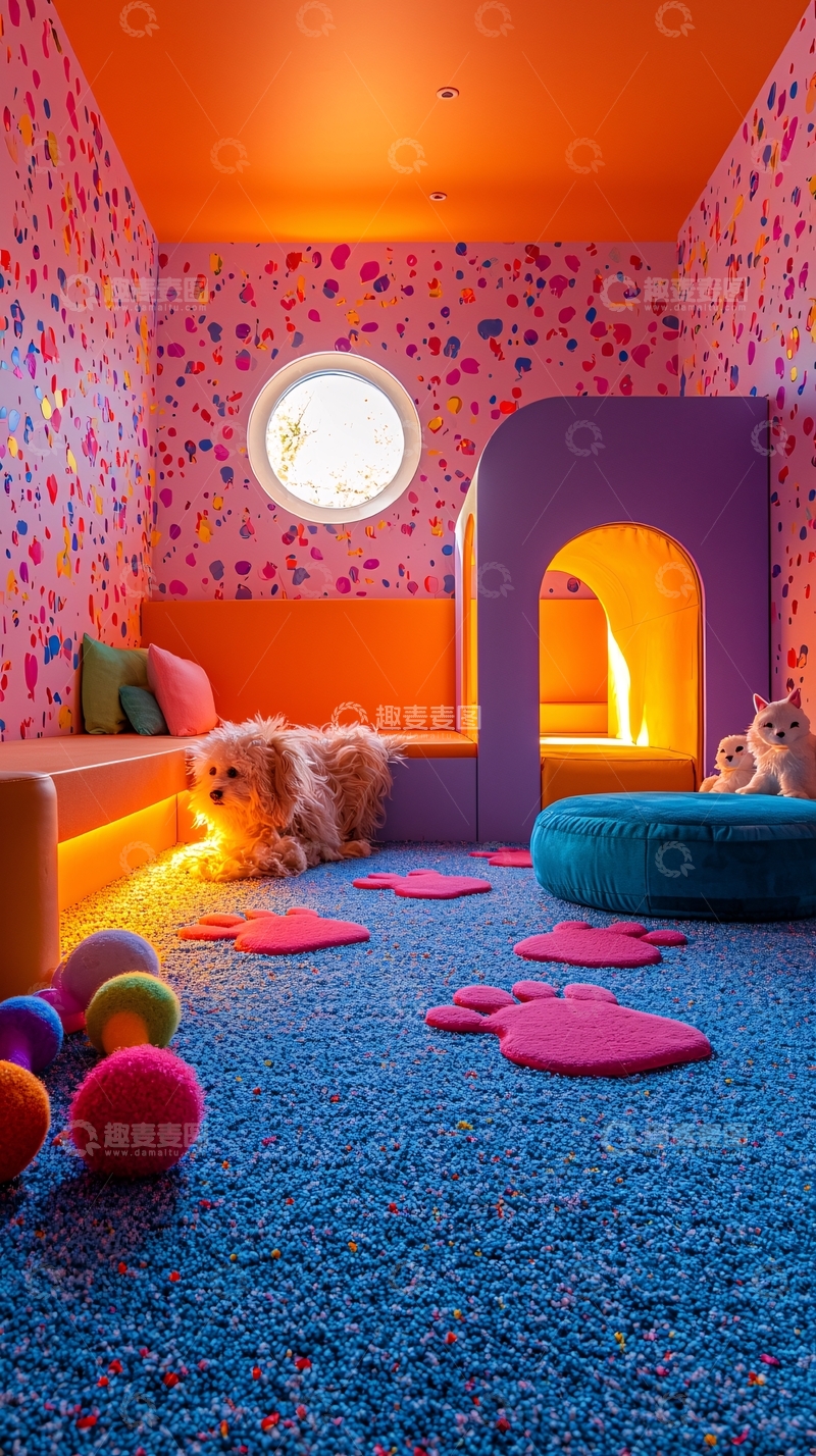 高清大图下载【趣麦麦图】儿童游乐室的室内设计