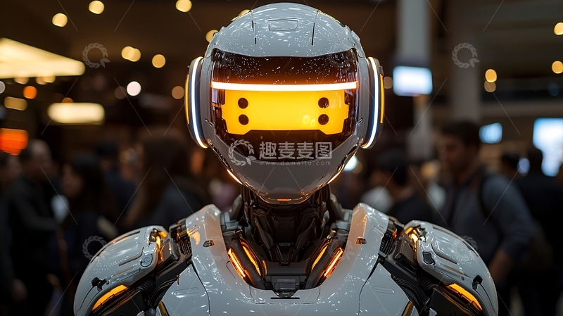 高清大图下载【趣麦麦图】未来科技感机器人
