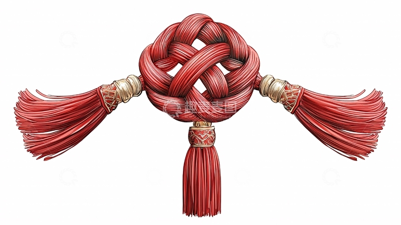 高清大图下载【趣麦麦图】红色中国结