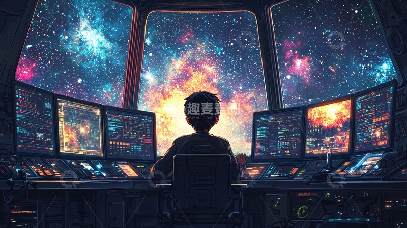 高清大图下载【趣麦麦图】宇宙飞船驾驶舱6