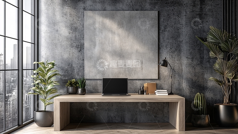 高清大图下载【趣麦麦图】工业风办公空间
