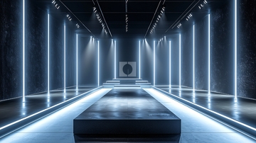 未来科技感长廊