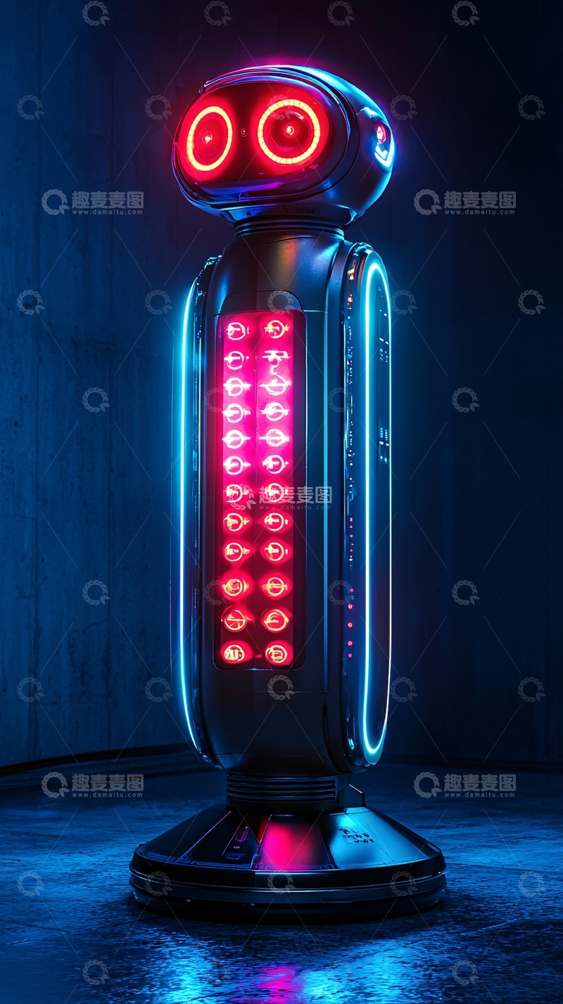高清大图下载【趣麦麦图】炫酷未来感机器人