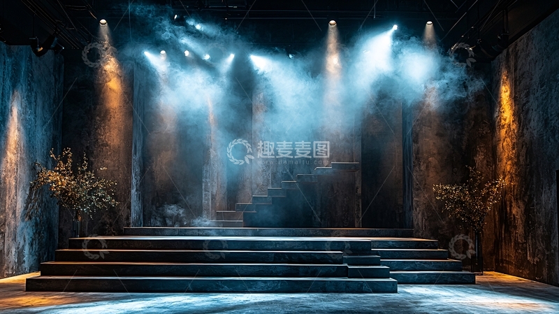 高清大图下载【趣麦麦图】舞台灯光烟雾效果