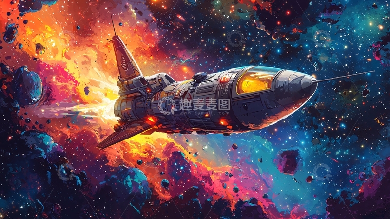 高清大图下载【趣麦麦图】宇宙飞船