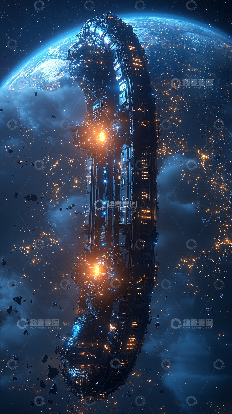 高清大图下载【趣麦麦图】宇宙飞船