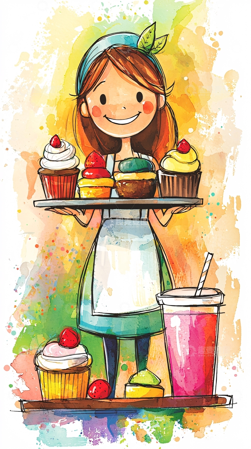 高清大图下载【趣麦麦图】可爱女孩