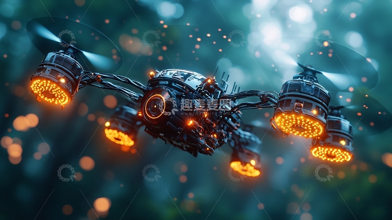 高清大图下载【趣麦麦图】科幻风格飞行器