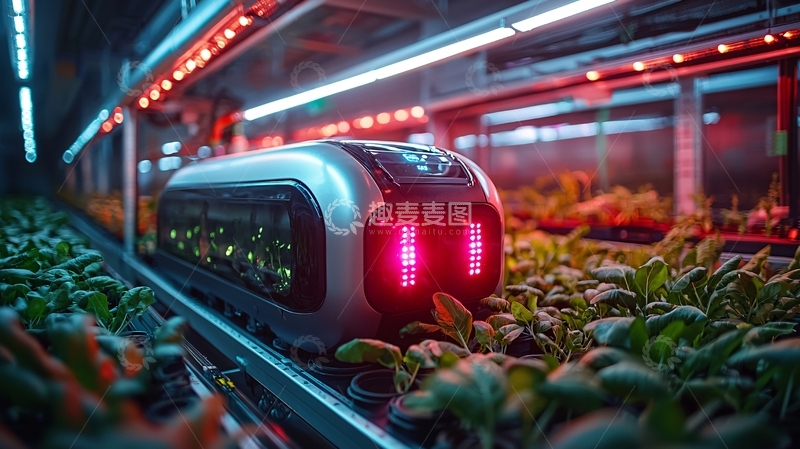 高清大图下载【趣麦麦图】智能温室机器人
