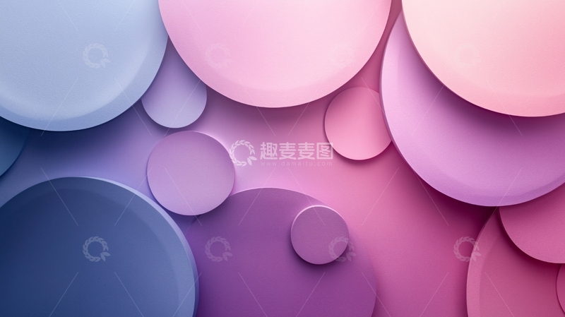 高清大图下载【趣麦麦图】彩色圆形背景