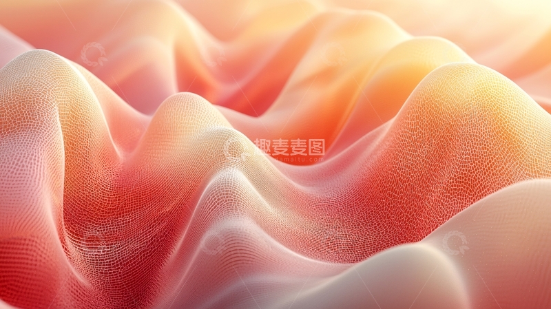 高清大图下载【趣麦麦图】抽象渐变色丝绸质感