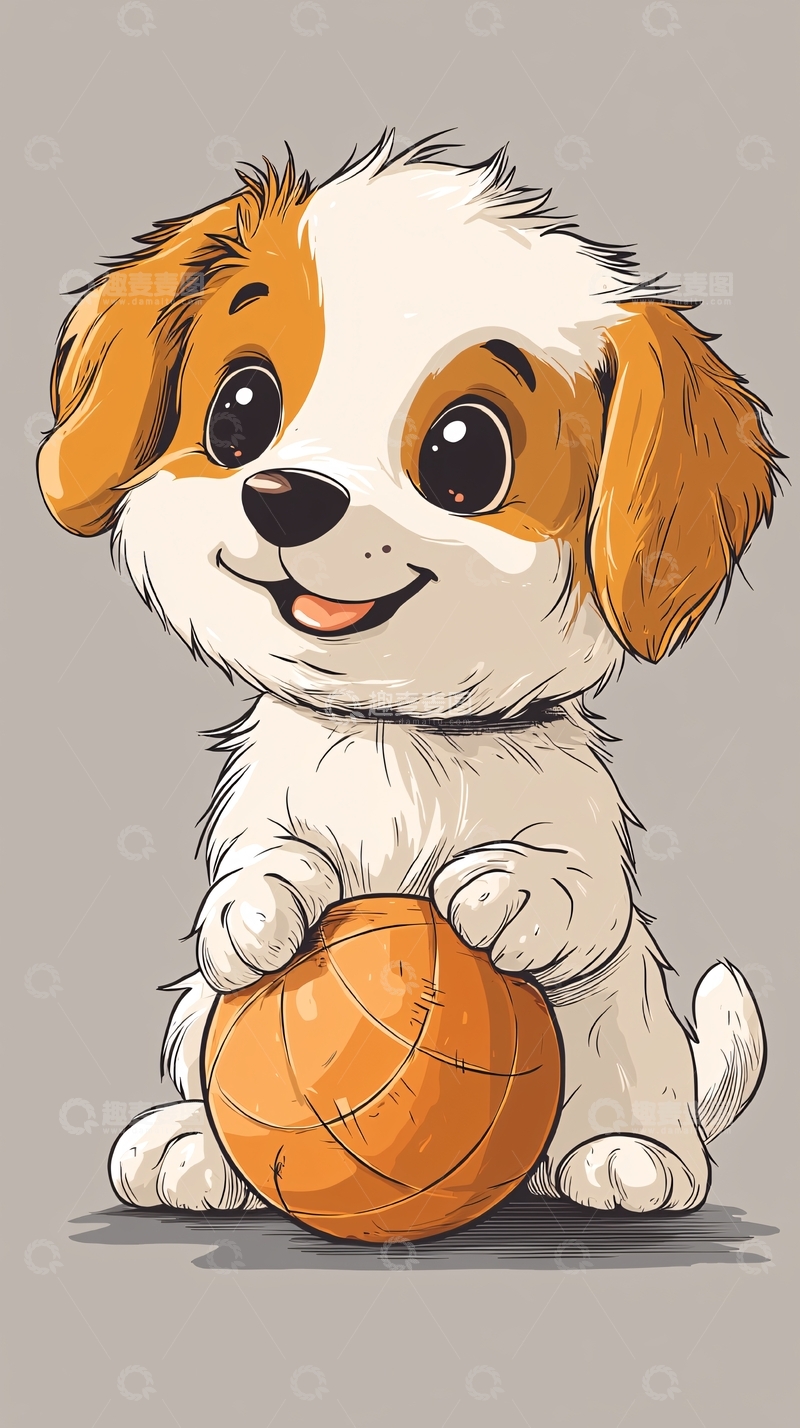 高清大图下载【趣麦麦图】可爱小狗