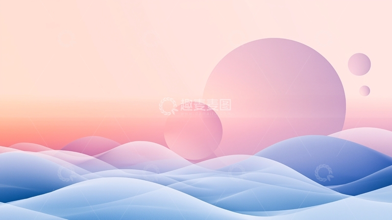 高清大图下载【趣麦麦图】粉色梦幻星球背景