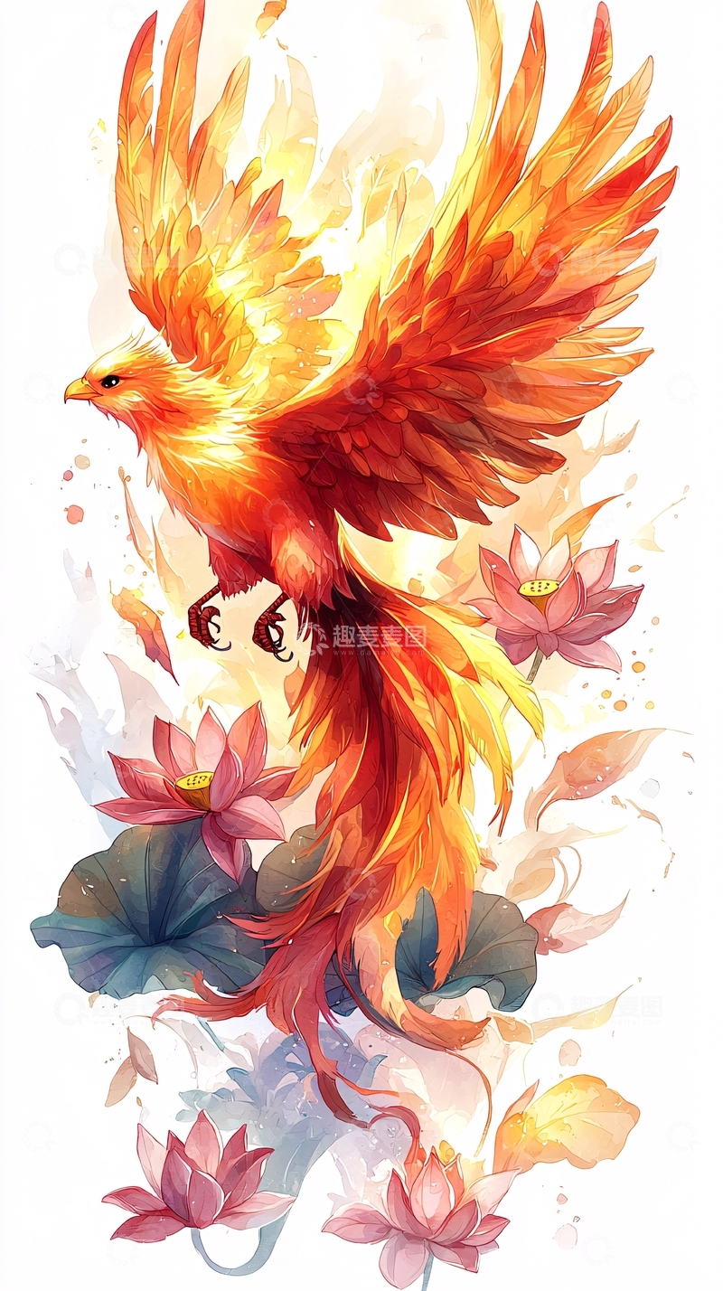 高清大图下载【趣麦麦图】火凤凰