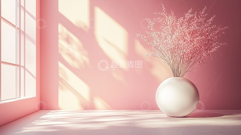 高清大图下载【趣麦麦图】粉色背景