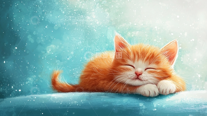 高清大图下载【趣麦麦图】橙色小猫