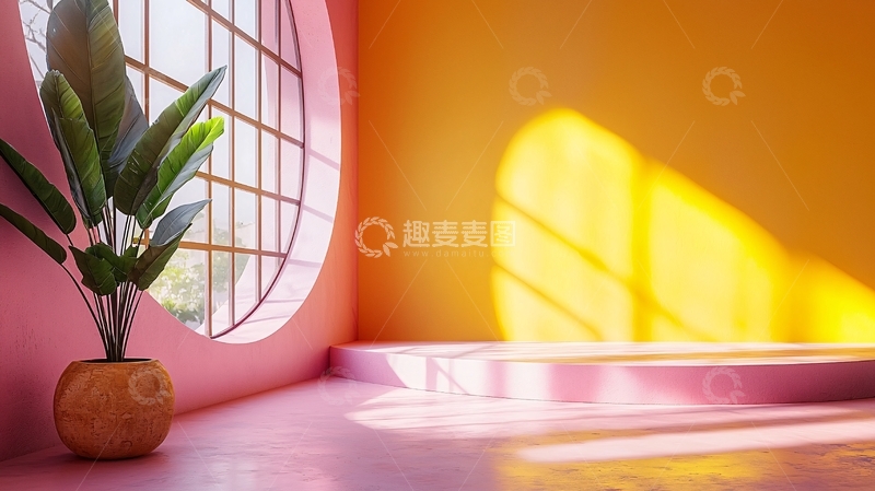 高清大图下载【趣麦麦图】粉色房间