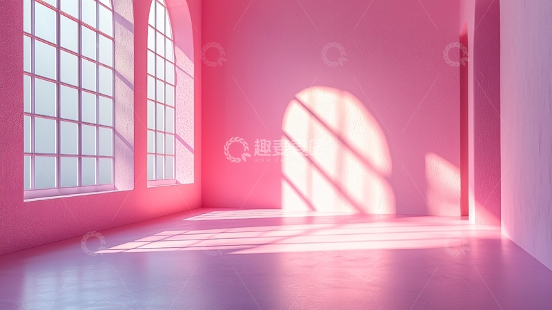 高清大图下载【趣麦麦图】粉色房间