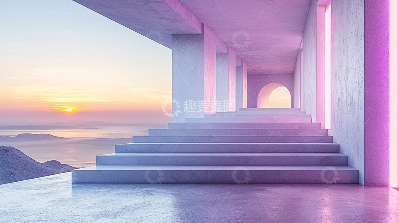 高清大图下载【趣麦麦图】极简风格建筑