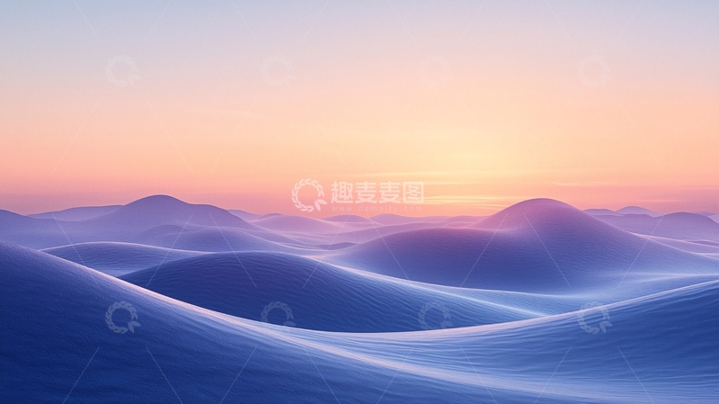 高清大图下载【趣麦麦图】雪山日出69