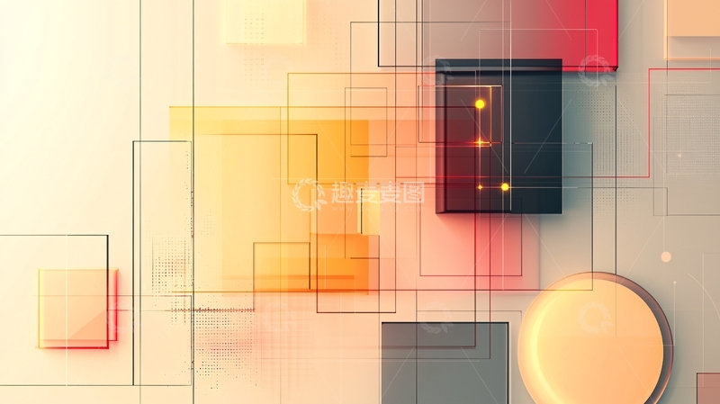 高清大图下载【趣麦麦图】抽象几何背景