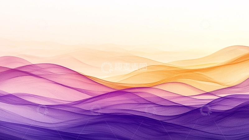 高清大图下载【趣麦麦图】抽象渐变山峦
