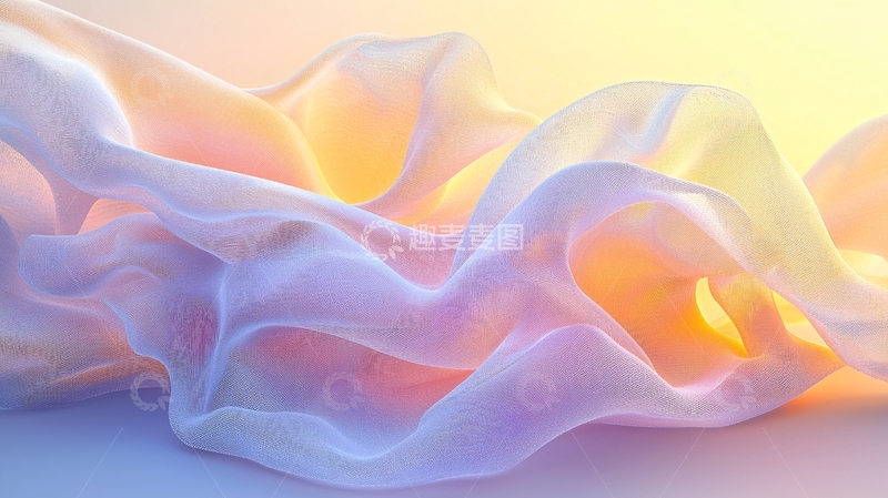 高清大图下载【趣麦麦图】轻柔飘逸的丝绸质感