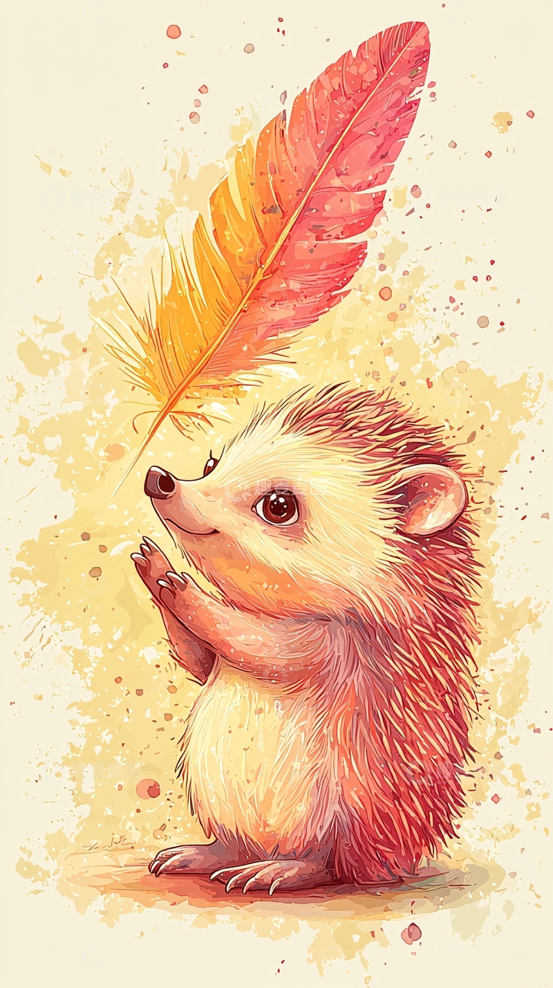 高清大图下载【趣麦麦图】可爱小刺猬