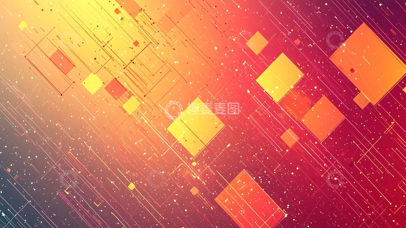 高清大图下载【趣麦麦图】抽象几何背景