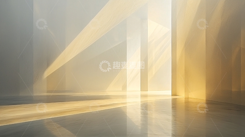 高清大图下载【趣麦麦图】光线透过建筑缝隙