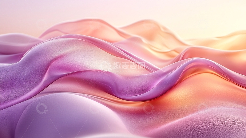 高清大图下载【趣麦麦图】粉色丝绸质感背景