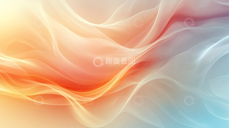 高清大图下载【趣麦麦图】彩色丝绸飘逸