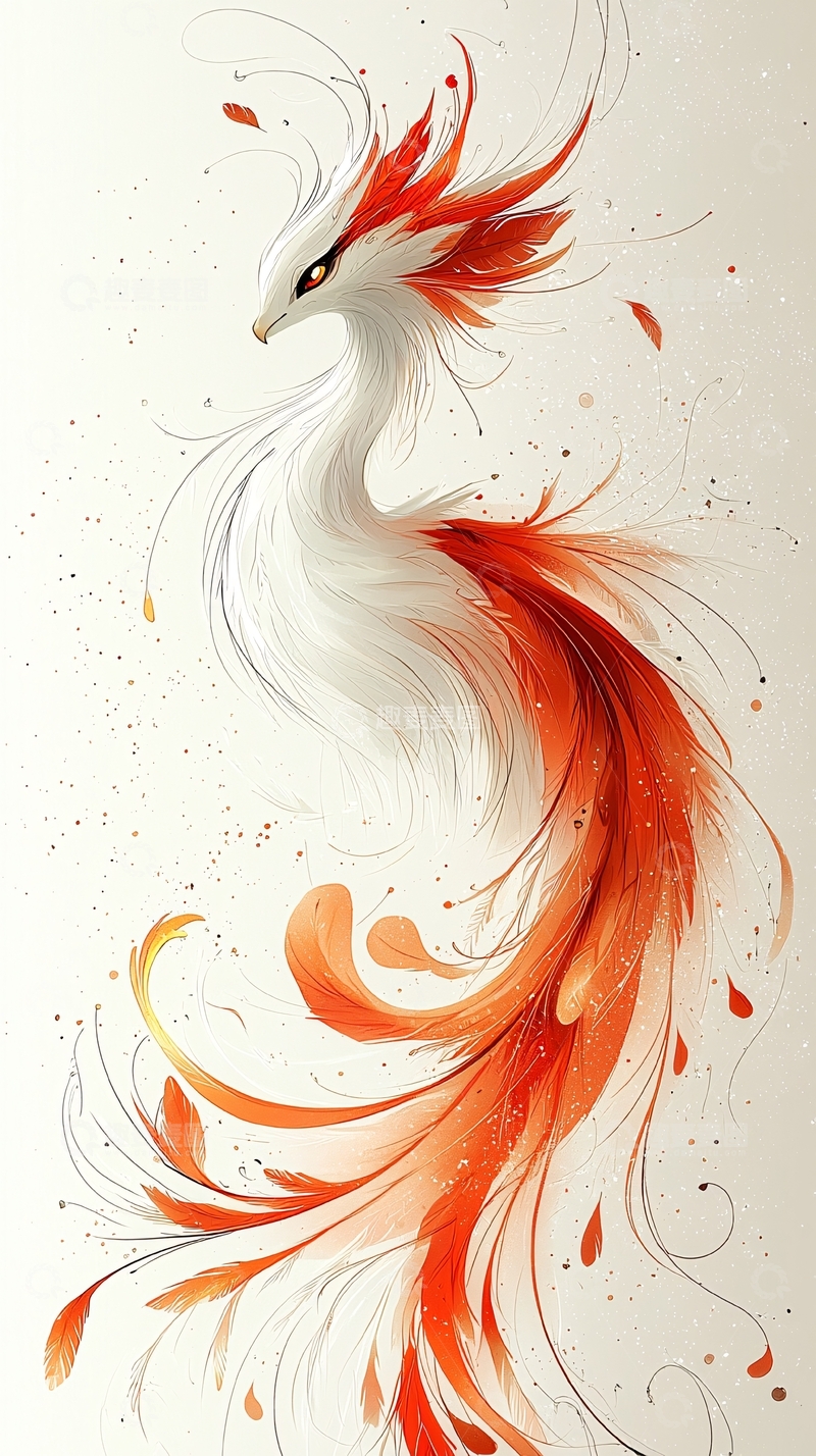 高清大图下载【趣麦麦图】唯美火凤凰