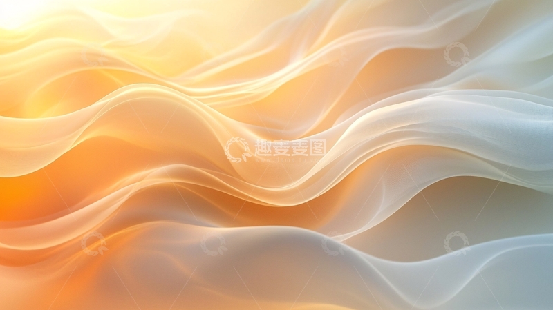 高清大图下载【趣麦麦图】阳光下轻柔飘逸的丝绸质感