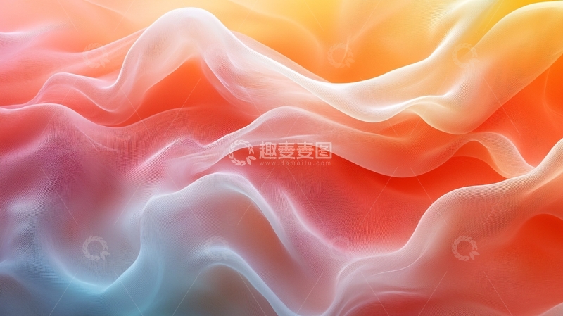 高清大图下载【趣麦麦图】彩色丝绸质感背景