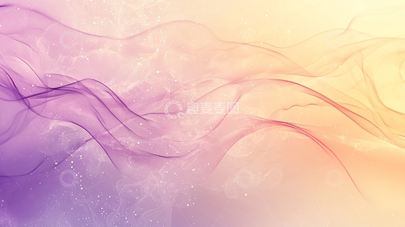 高清大图下载【趣麦麦图】梦幻般轻柔飘逸的紫色纱织