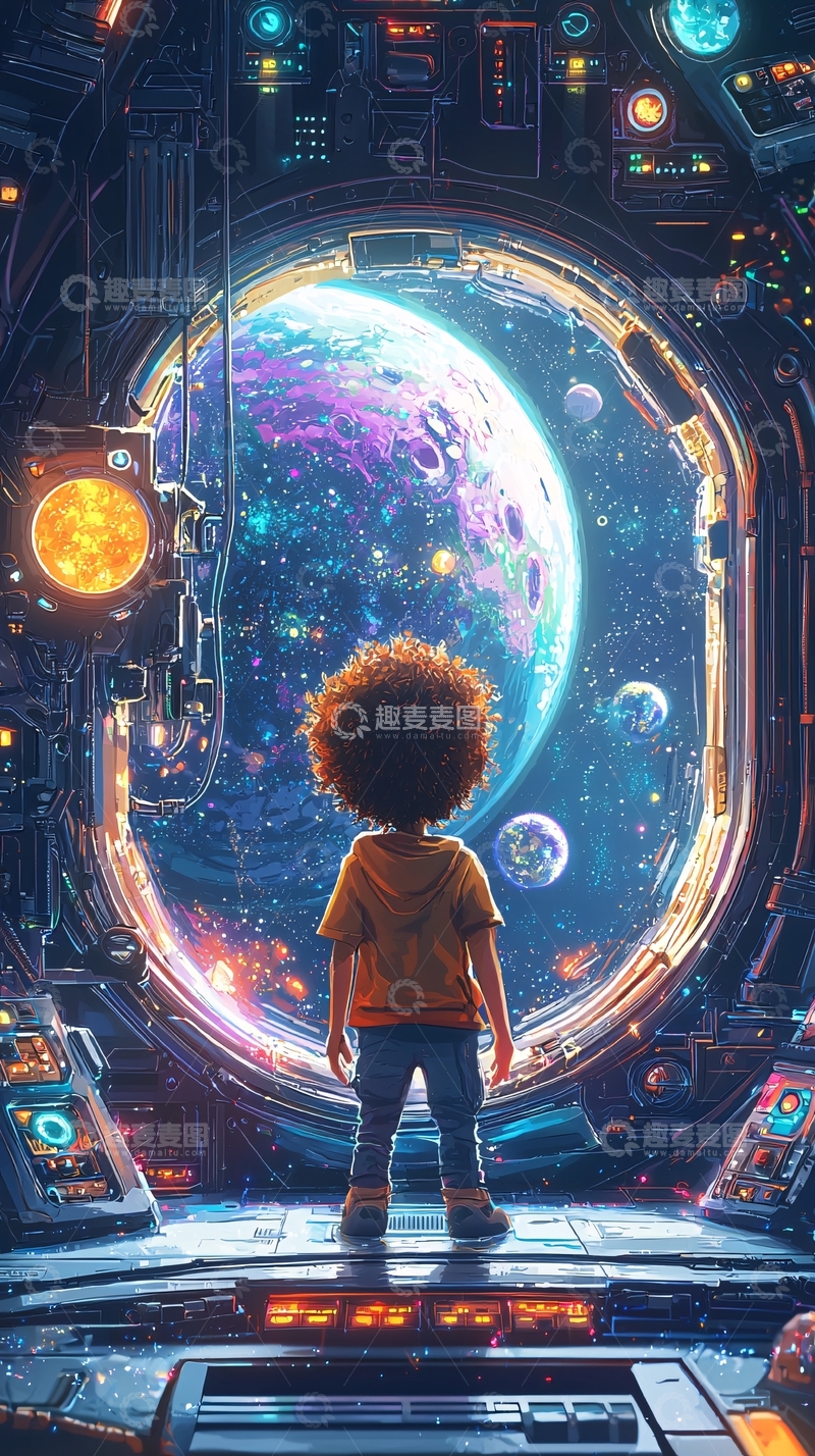 高清大图下载【趣麦麦图】太空飞船