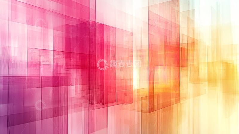 高清大图下载【趣麦麦图】抽象彩色几何背景
