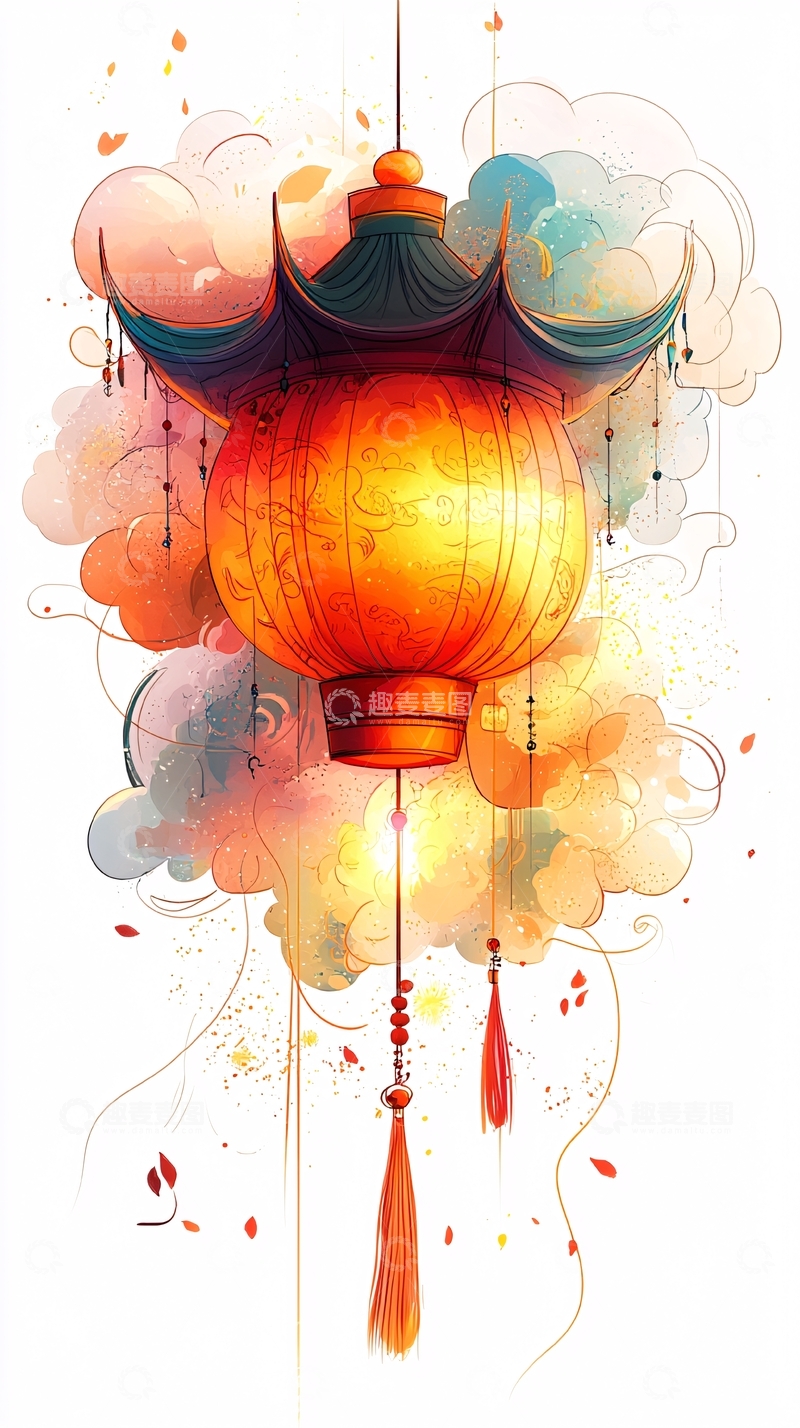 高清大图下载【趣麦麦图】古风灯笼