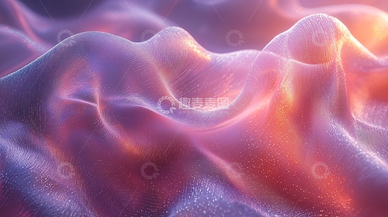 高清大图下载【趣麦麦图】梦幻紫色丝绸质感