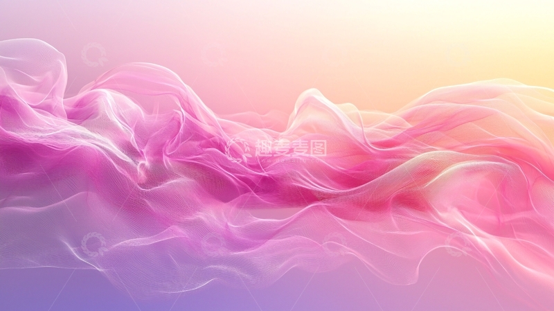 高清大图下载【趣麦麦图】梦幻粉色飘逸丝绸
