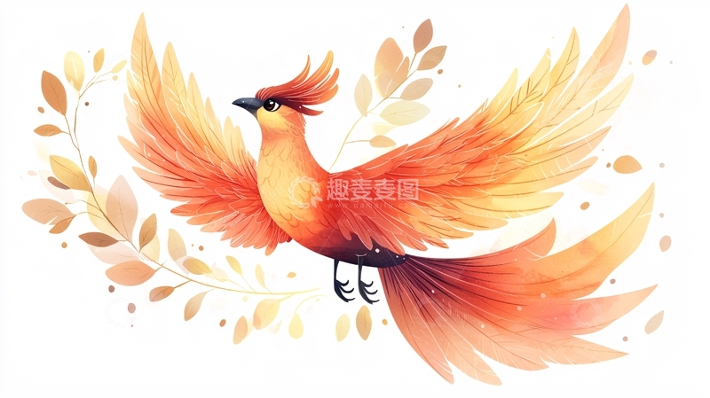 高清大图下载【趣麦麦图】火凤凰