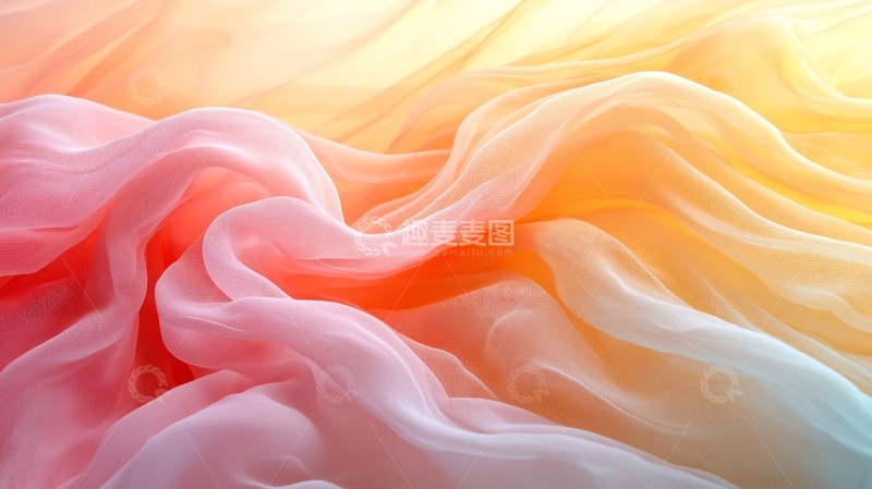 高清大图下载【趣麦麦图】渐变色丝绸布料