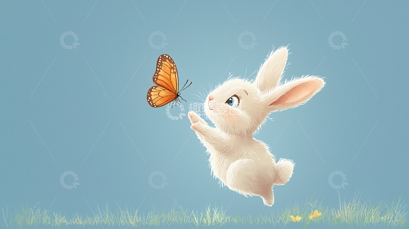 高清大图下载【趣麦麦图】小白兔