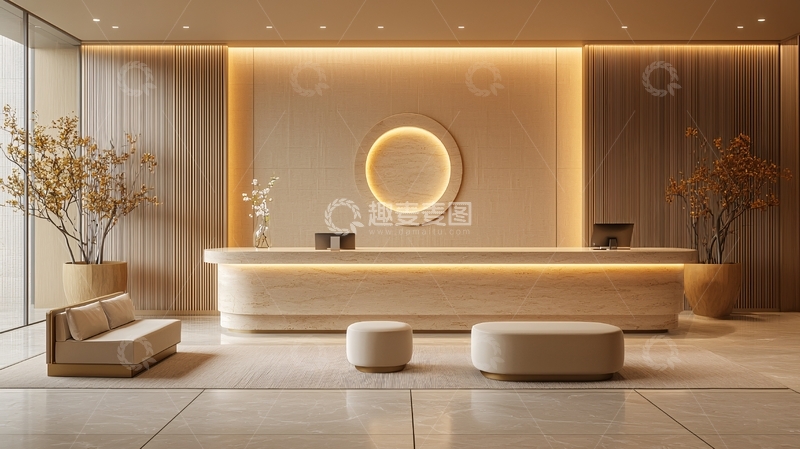 高清大图下载【趣麦麦图】现代简约酒店大堂