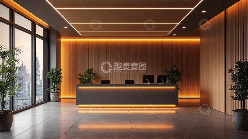 高清大图下载【趣麦麦图】现代化办公室接待处