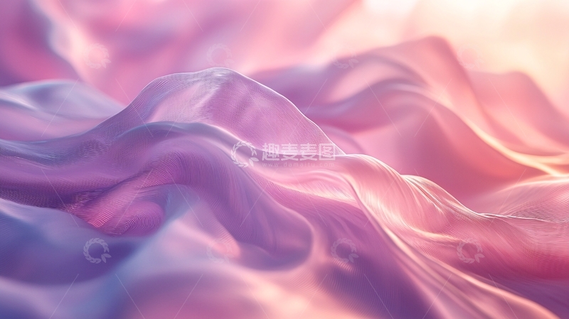 高清大图下载【趣麦麦图】梦幻紫色丝绸质感