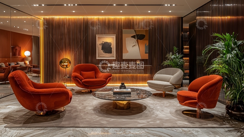 高清大图下载【趣麦麦图】现代奢华家居客厅