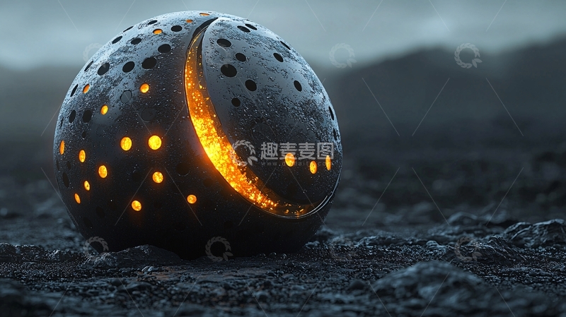 高清大图下载【趣麦麦图】金属球体